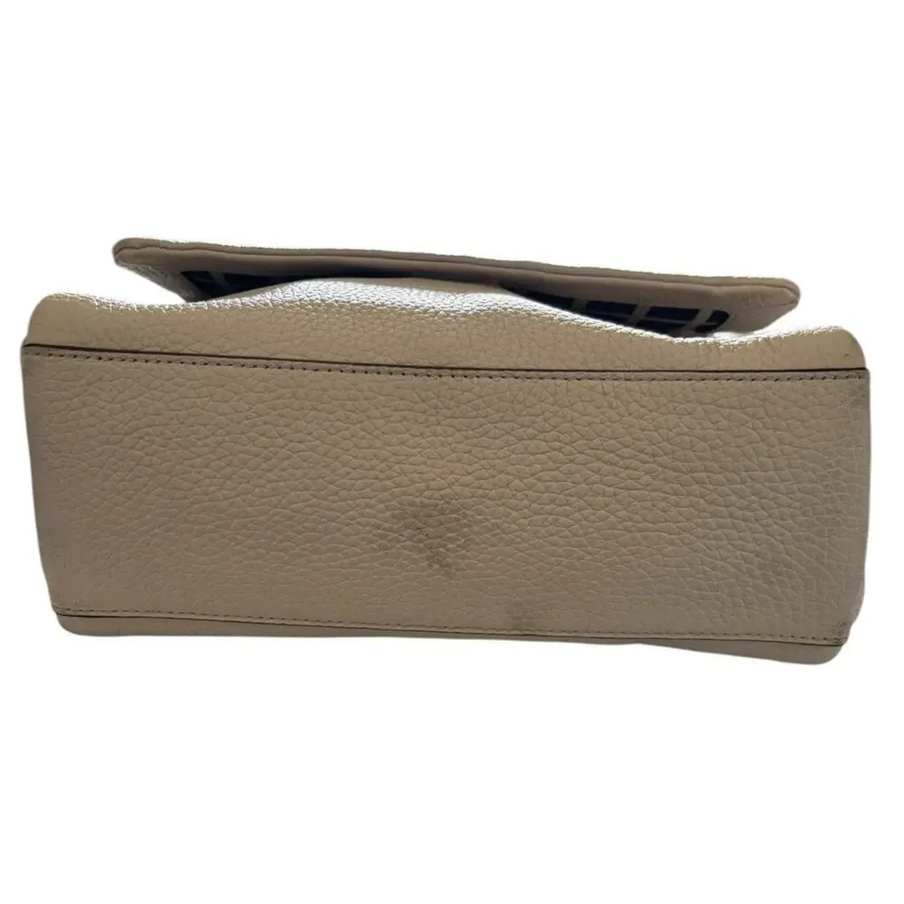 KATE SPADE Allene Holden Street Pebbled Leather Shoulder Bag In Beige Bone EUC